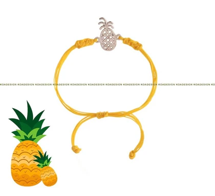 دستبند نقره آناناس
