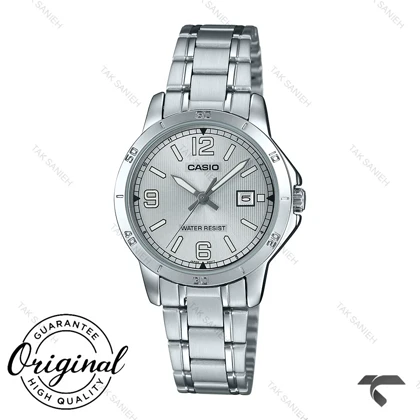 ساعت مچی کاسیو زنانه LTP-V004D-7B2 تمام سیلور Casio-10312-L
