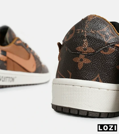 کفش کتانی مردانه و زنانه NIKE jordan 1 x LOUIS VUITTON مدل 6917
