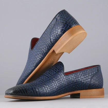 کفش کالج مردانه چرم یلسان مدل آرچر کد 508-MOT