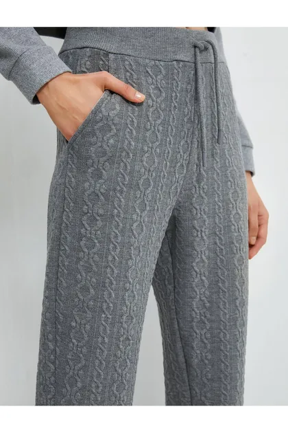 شلوار ورزشی Jogger دور کمر بافت دار با جیب TYCPY7QEON169110857170242