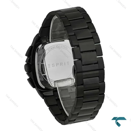ساعت اسپریت مردانه فول مشکی سه موتور صفحه سبز Esprit-8200-G