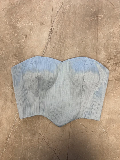 کراپ ژاکارد Baby blue