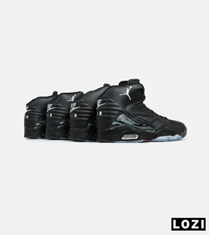 کفش کتانی ساق‌دار مردانه مشکی Nike air jordan 6