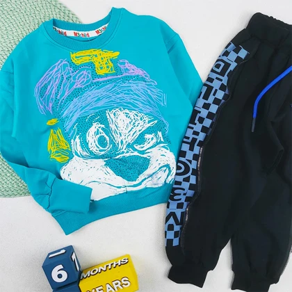 بلوز شلوار پسرانه طرح سگ