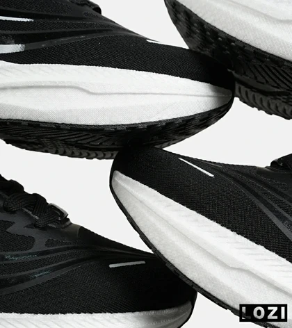 کفش کتانی مردانه و زنانه مشکی طوسی GENERIC All Run مدل 7207