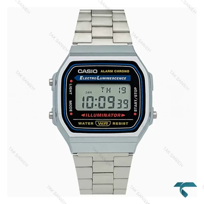 ساعت کاسیو نوستالژی A168 فلزی دیجیتالی اصل مردانه Casio-7713-G