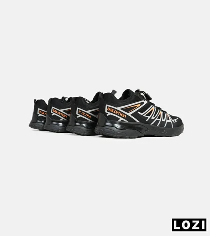 کفش کتانی بزرگ پا مشکی نارنجی Salomon X ULTRA
