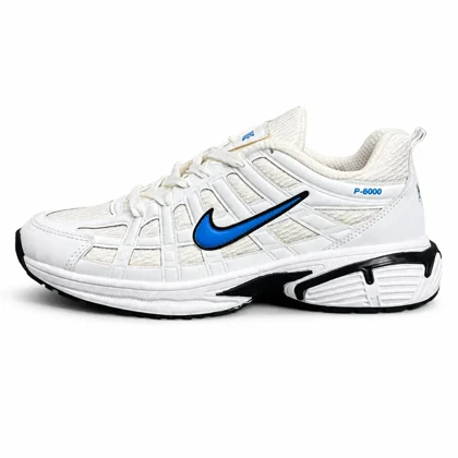 کتانی مردانه مدل رانینگ نایک P6000 سفید آبی NIKE
