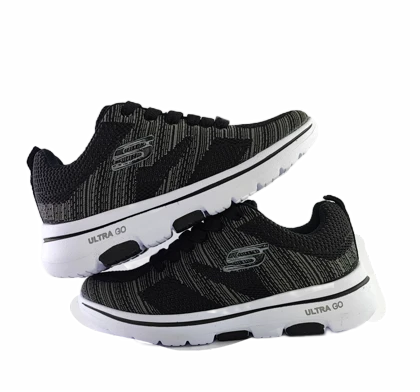 کفش اسپرت و روزمره زنانه و پسرانه برند اسکچرز Skechers رامیرو مشکی طوسی کد 247
