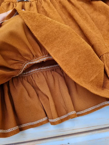 سارافون مخمل دخترانه (همراه کش مو)