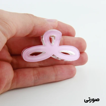 کلیپس دخترانه مدل پاپیون مثلثی طرح شیشه ای