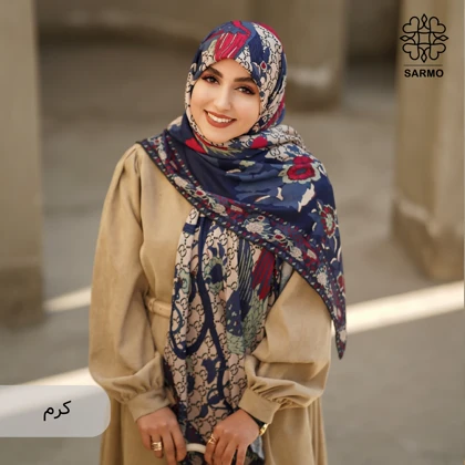 روسری نخ پنبه سیمرغ