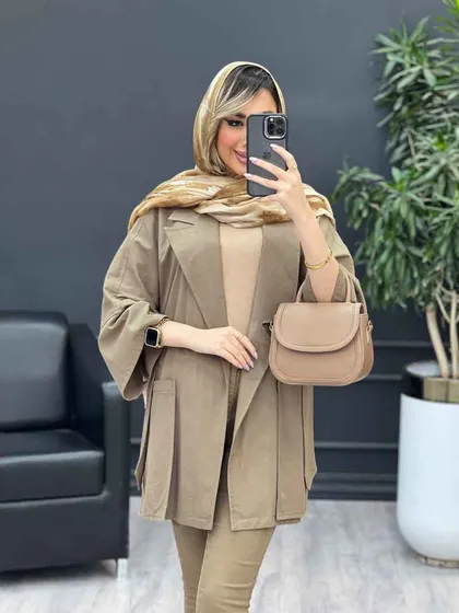 مانتو لینن جیب پاگن