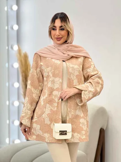 مانتو لمه دار طرح گل