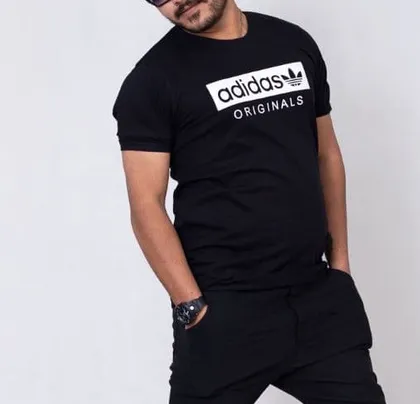 تیشرت مردانه پنبه‌ای adidas رنگ مشکی
