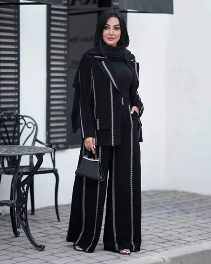 ست شومیز شلوار نیلی