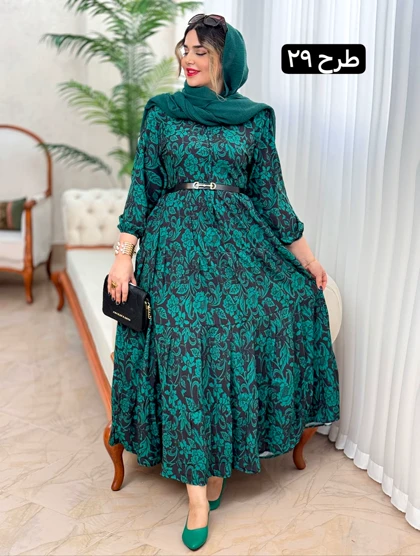 پیراهن فلور آذین کد 1501