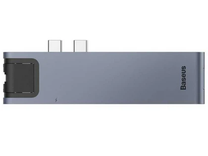 هاب 7 پورت تایپ سی بیسوس Baseus Thunderbolt 7 in 1 HUB 100W CAHUB-L0G