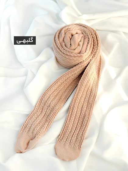 جوراب شلواری بافت گندمی طرح پنتی کد 329257