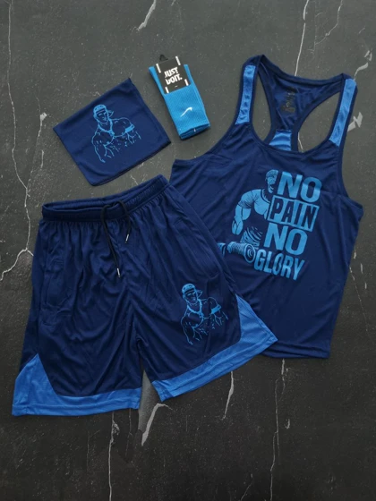 ست رکابی و شلوارک+اسکارف+جوراب