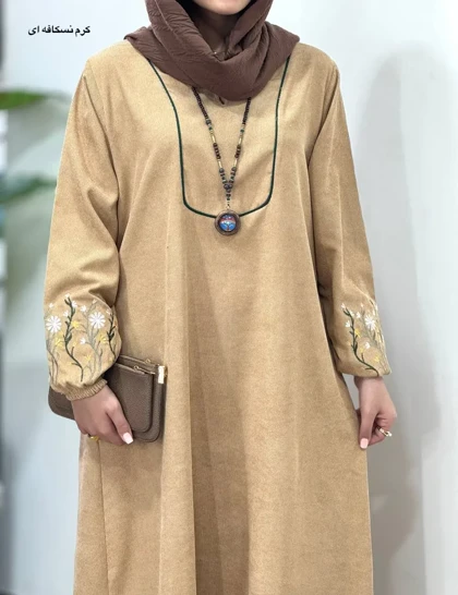 پیراهن مانتویی گلدوزی جانان 1