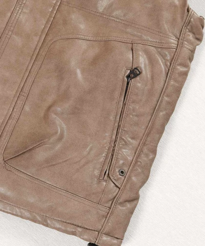 پافر مردانه چرم کلاه مشکی 2533