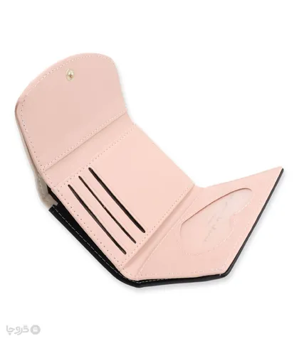 کیف پول دخترانه تاشو دکمه دار Taomicmic تائومیک میک طرح گل و خرگوش