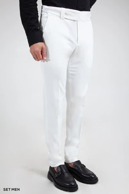 شلوار پارچه ای مردانه کمر پهن ایتالیایی