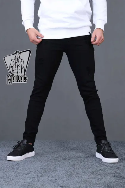 شلوار جین مشکی زاپ‌دار TOMMY
