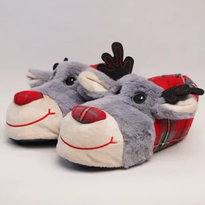 پاپوش حوله ای عروسکی زمستانه گوزن کد 294871