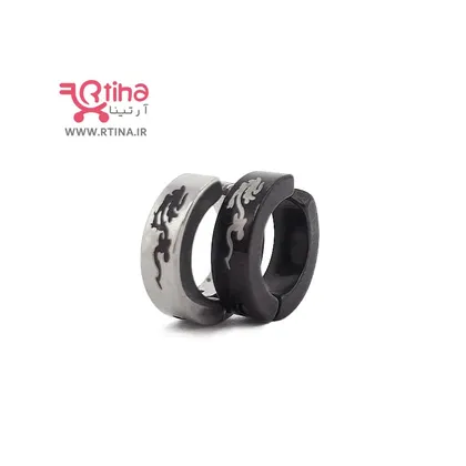 گوشواره بدون سوراخ مردانه / زنانه مدل اژدها (کلیپسی)