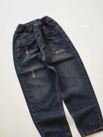 شلوار مام استایل جین سایز بزرگ (942) 8تا20سال