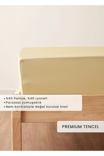 ملحفه کشدار دو نفره Bella Maison مدل Premium Tencel
