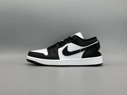 کتانی نایکی جردن1لو پاندا سفید مشکی/Nike Air Jordan1 low