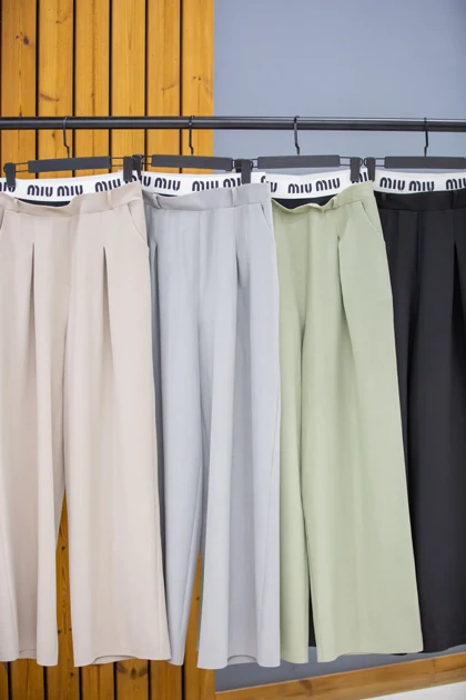 شلوار زنانه بزایاق کمر کش بافت