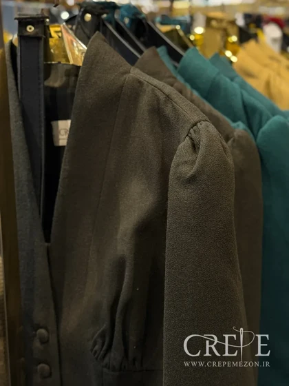 کت دامن کشمیر یقه ایستاده نیکی