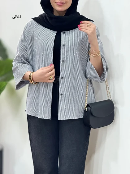 تونیک لینن نگین دوزی یگانه