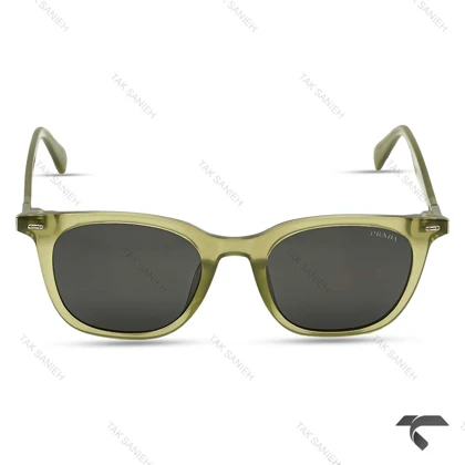 عینک دودی پرادا R2801-5 زنانه یو وی 400 سبز Prada-10041-U