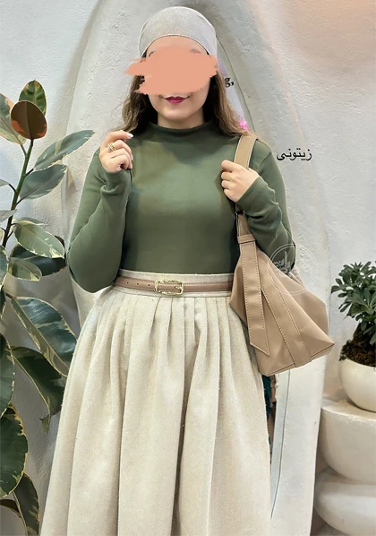 بلوز یقه گرد بلکا