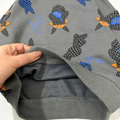 بلوز بچه گانه طرح خرگوشی شطرنجی خارجی