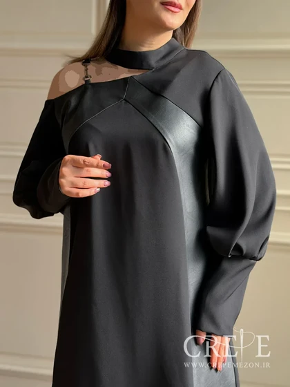 پیراهن طرح چرم سرشانه سگک