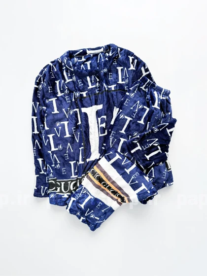 خرید ست بلوز و شلوار حوله ای طرح گوچی لوی ویتون