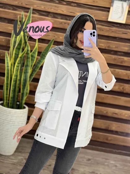 مانتو لینن آستین پیله