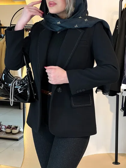 کت فوتر شلال دوزی مشکی 120209