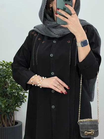 مانتو لینن گلدوزی رزانا 1 (ارسال رایگان)