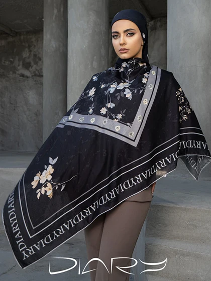روسری‌ابریشم زنبق‌زرد