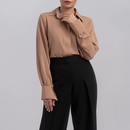 شومیز کرپ حریر ویویانا (viviana) سین استایل