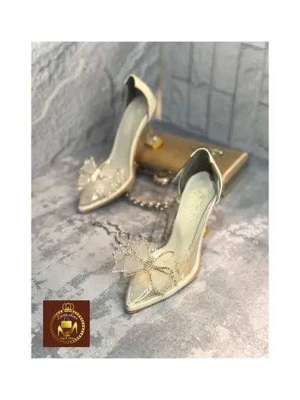 کفش مجلسی تلقی زنانه سیندرلا مدل هانا
