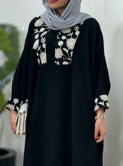 عبای بلند سوزندوزی نفیس